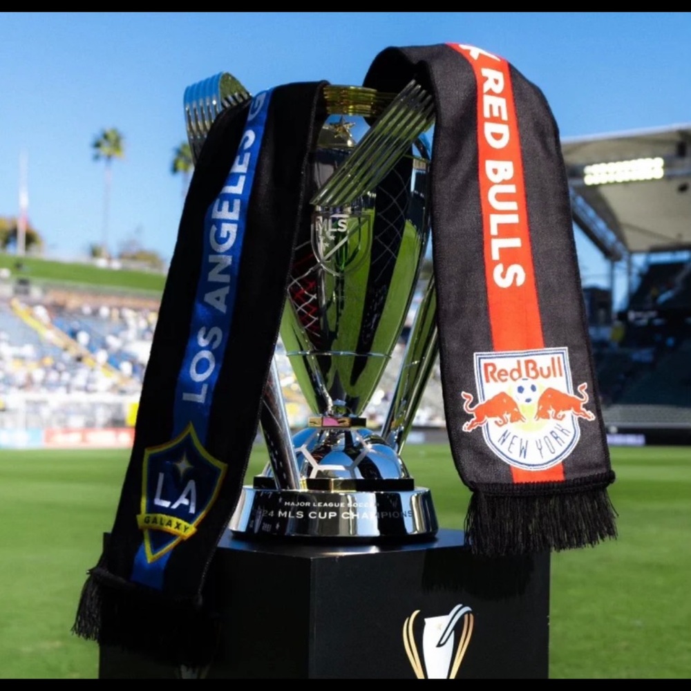 2024 MLS championship scarf LA Galaxy versus New York Red Bulls brand new